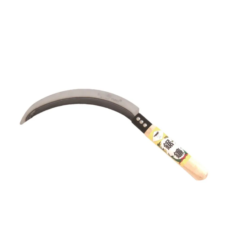 داس دندانهدار 7.5 اینچی از فولاد منگنز مخصوص کشاورزی آفریقا FUNGCROCODILE با تیغه تیز از فولاد فنری و بیلچه