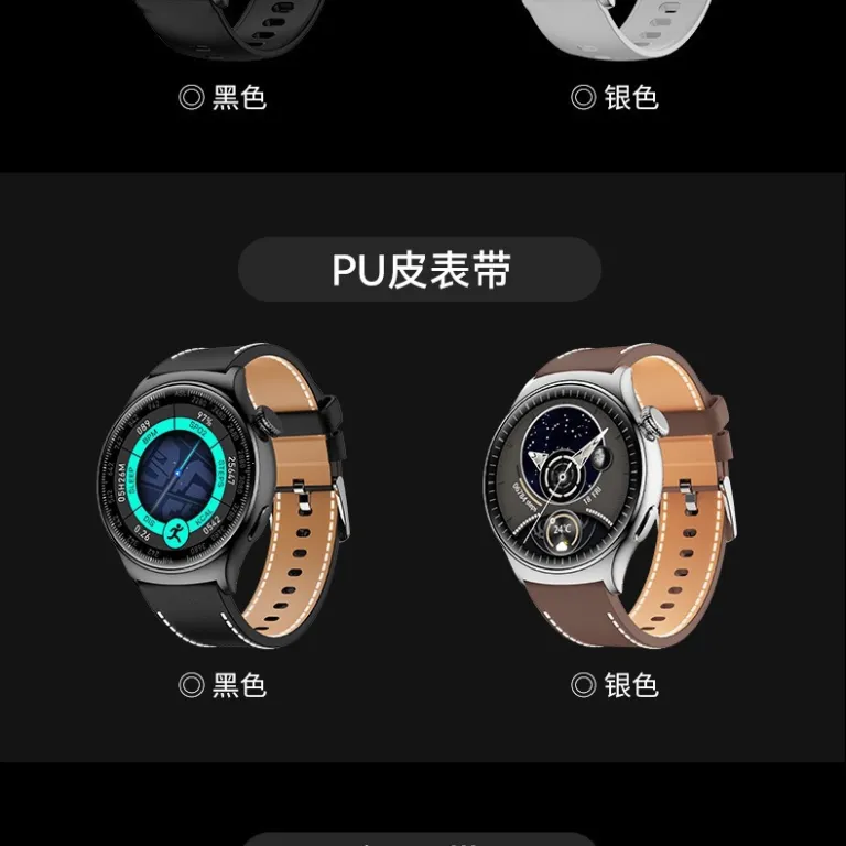 ساعت هوشمند Huaqiangbei Watch4 Pro با صفحه گرد، پشتیبانی از Alipay، NFC، تماس بلوتوثی و چندکاره ورزشی