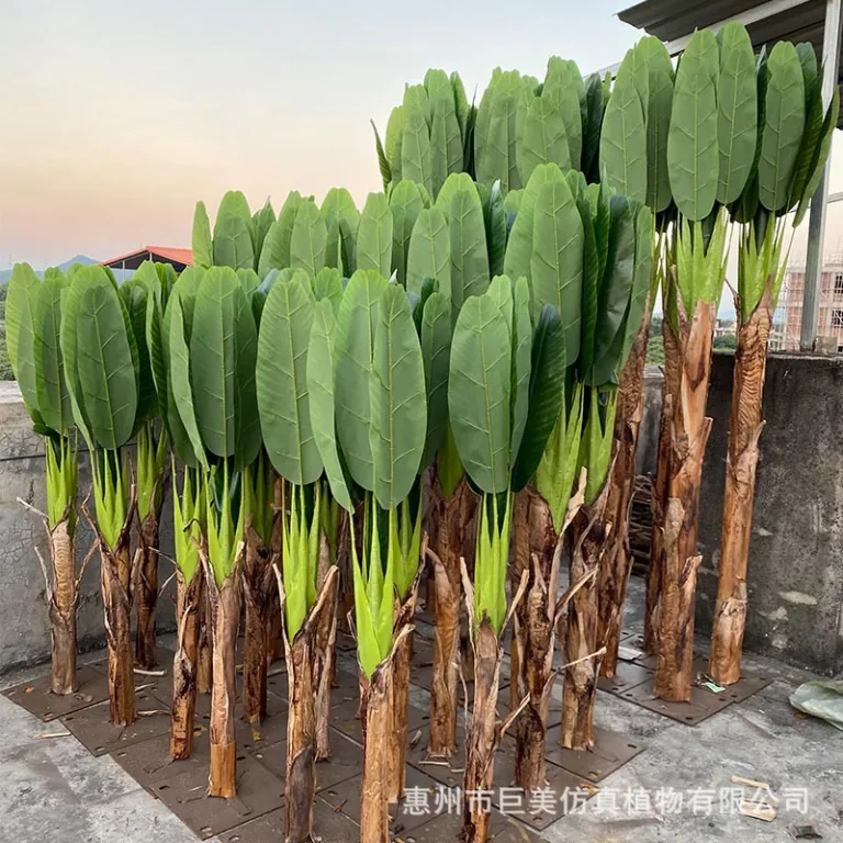 ترکیب گیاهان مصنوعی بزرگ، درخت مصنوعی گلدانی، درخت مصنوعی برای دکوراسیون داخلی و خارجی، درخت موز، نخل شامادورا، عمده فروشی