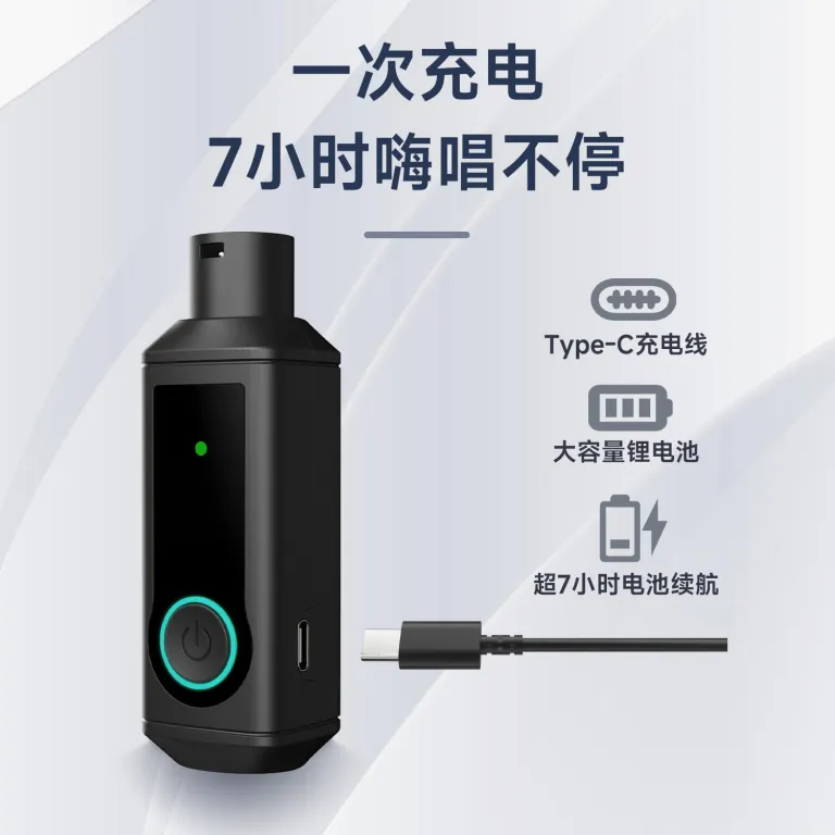 سیستم فرستنده و گیرنده صوتی بی‌سیم UHF، تبدیل میکروفون داینامیک XLR سیمی به بی‌سیم، سازگار با انواع میکروفون
