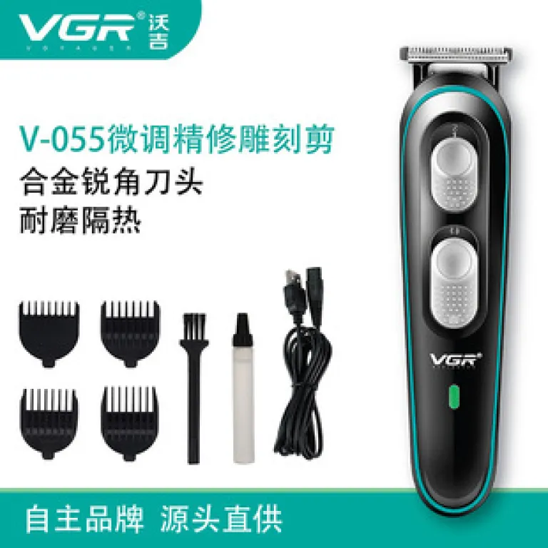 VGR V-030 ماشین اصلاح موی شارژی USB مخصوص مدل موی پومپادور، مناسب صادرات و اصلاح سر