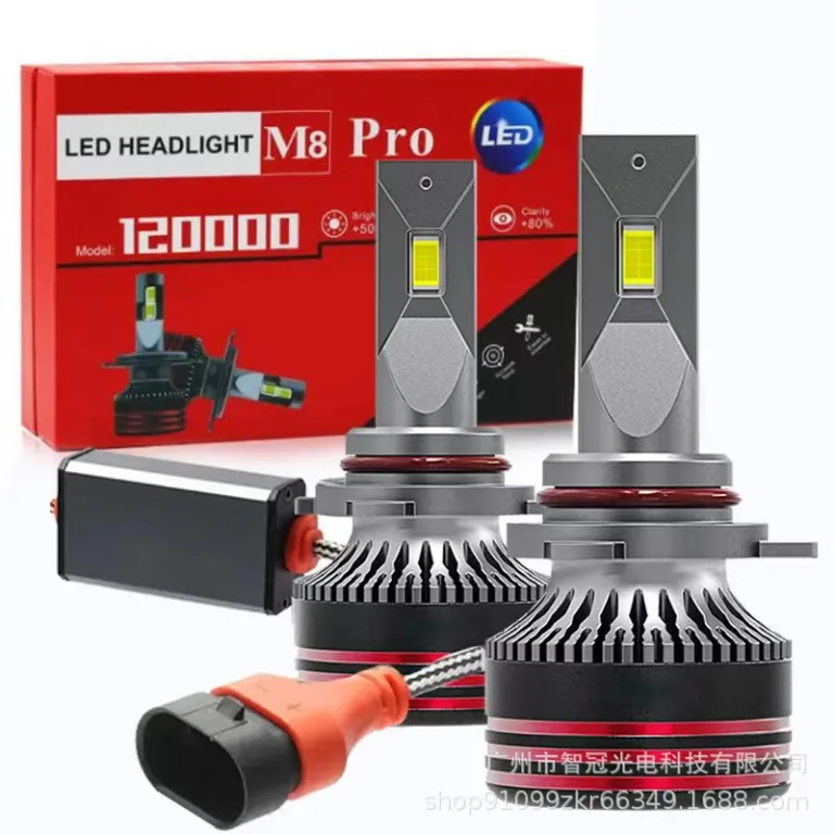 لامپ LED خودرو مدل M8Pro 6000k فوق پرنور و متمرکز h7 h4h11 ارسال مستقیم از تولیدکننده