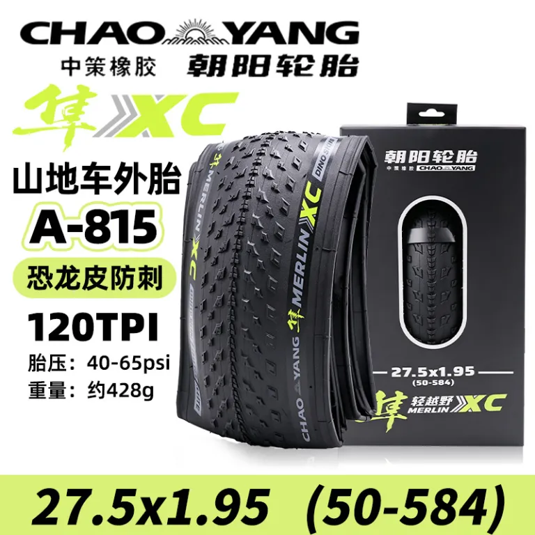 لاستیک تاشو کوهستان چائویانگ Sun XC A-815 26 27.5 29x1.95 ضدپنچری با لایه پوست دایناسور