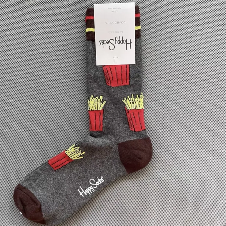 جوراب رنگی HappySocks مردانه طرح کارتونی فانتزی اینستاگرامی ساق‌متوسط بیرونی خیابانی