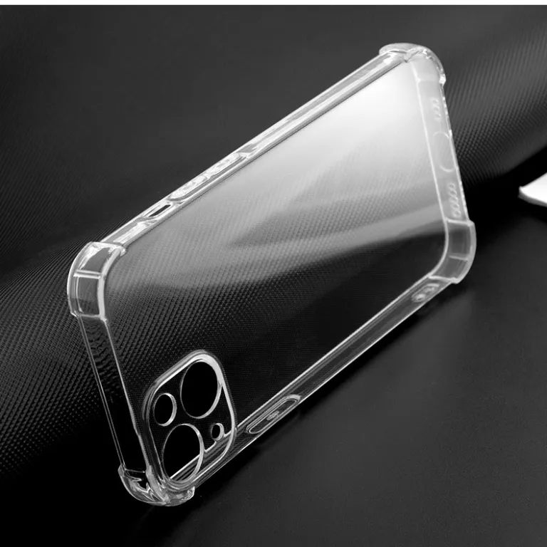 قاب گوشی اپل 18 شفاف نرم iphone17 ضد ضربه چهار گوشه باریک 15 محافظ فضایی 16pro14