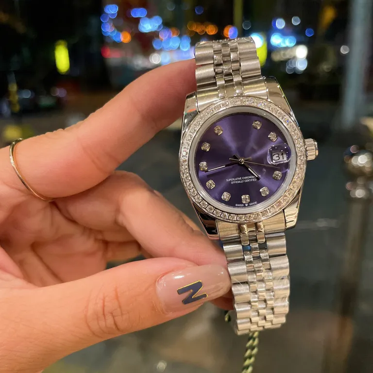 ساعت زنانه رولکس اویستر پرپچوال دیت جاست 31MM کوارتز سوئیسی سری دیت جاست سبز زیتونی
