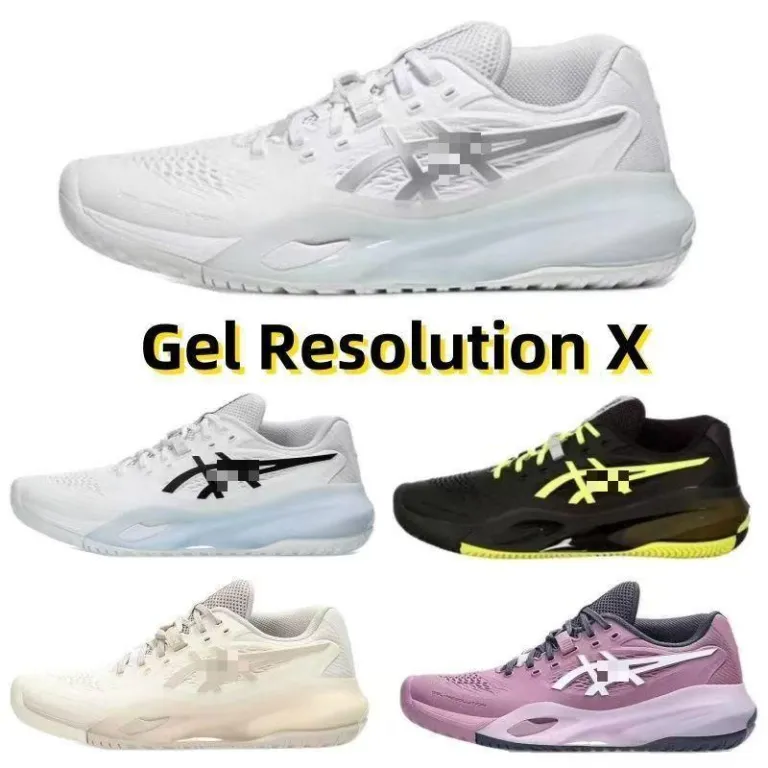کفش تنیس GELRESOLUTION X10 جدید پوتیان تجارت خارجی، زنانه و مردانه، با بالشتک حرفه‌ای، مناسب بدنسازی و ورزشی، بنددار