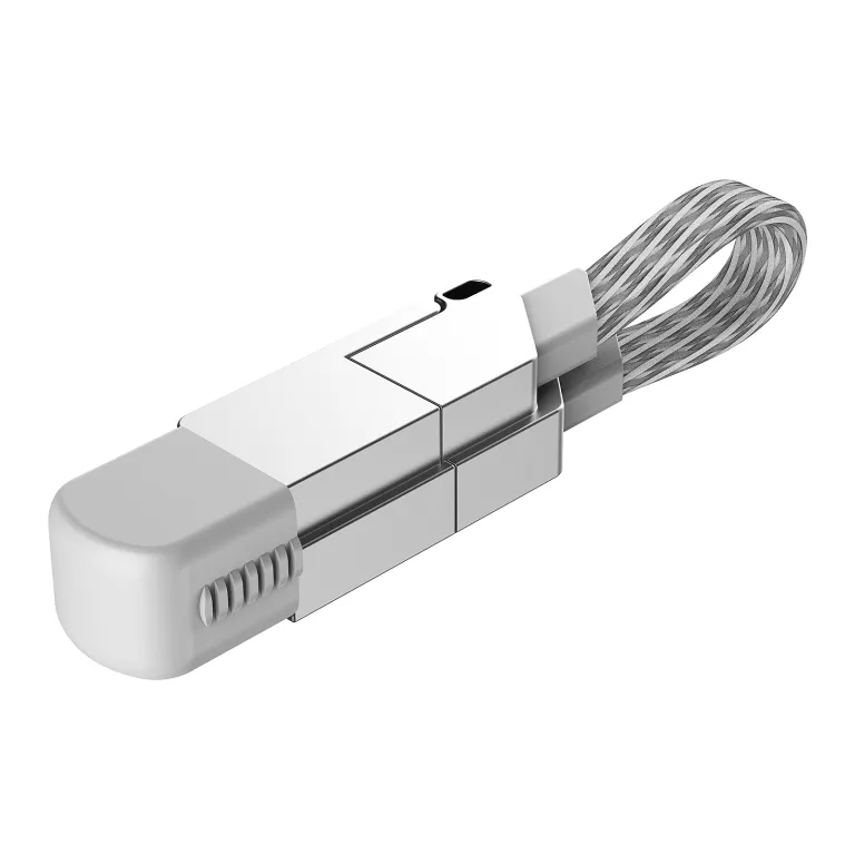 کابل دیتا چهارکاره آلیاژ روی 65W قابل حمل مناسب شارژ سریع آیفون