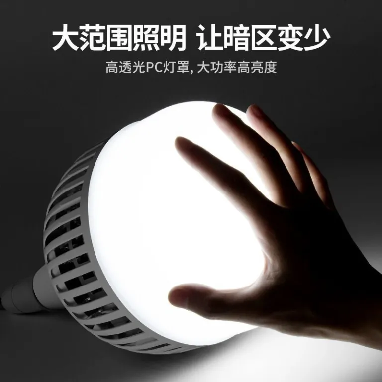 لامپ LED سرپیچی با پره خنک‌کننده فوق‌روشن و بادوام E27 مناسب کارخانه و کارگاه