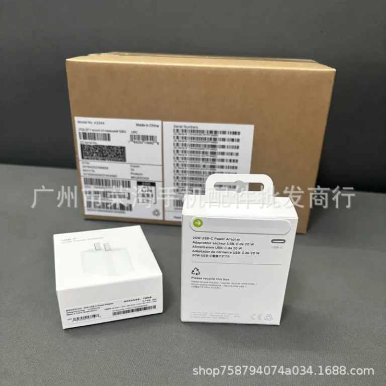 شارژر سریع PD اپل 20W مدل جدید 2024 مناسب برای گوشی iPhone15 14 شارژ سریع 20W