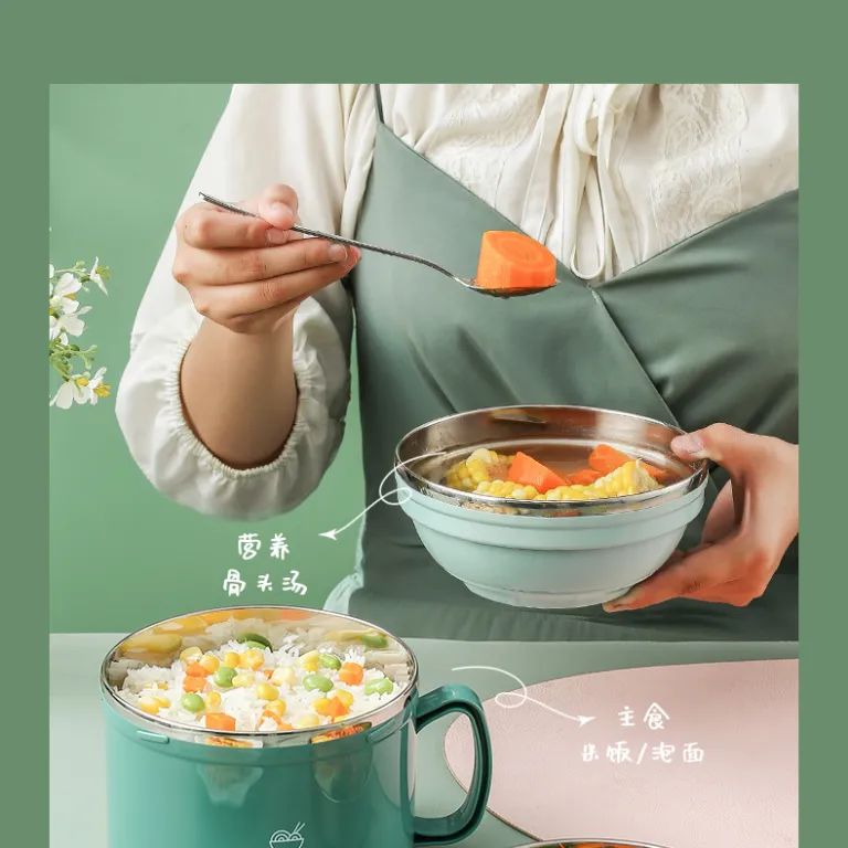ظرف غذای استیل ضدزنگ 304 با ظرفیت بالا برای کودکان و دانش‌آموزان، مناسب ناهار مدرسه، سلف سرویس و فست‌فود
