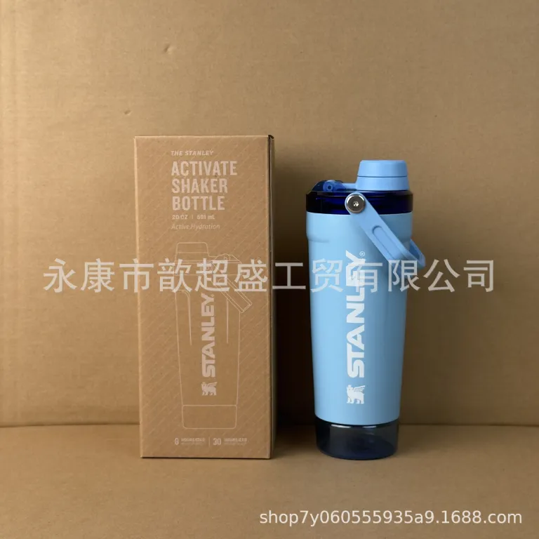 شیکر Stanley 304 فلاسک استیل ضدزنگ، ظرفیت بالا مناسب باشگاه، بطری ورزشی دسته‌دار آمریکایی