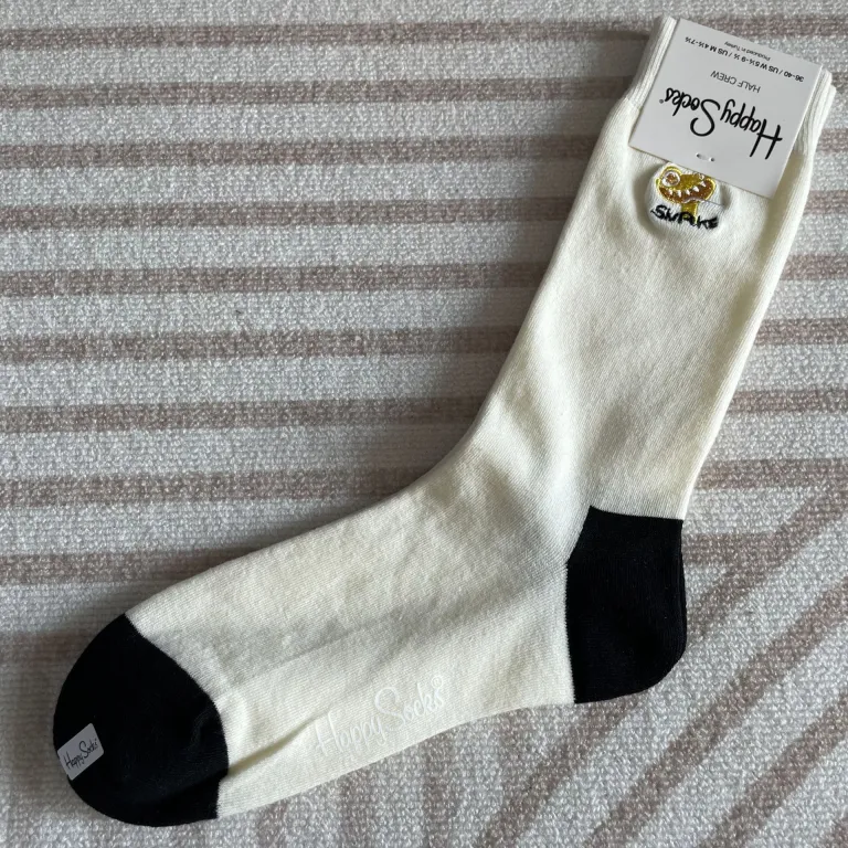 جوراب زنانه رنگارنگ HappySocks طرح کارتونی بامزه مدل اینستاگرامی نیمه‌ساقه بیرونی خیابانی