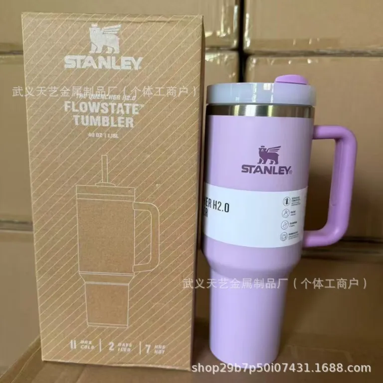 ماگ خودرو استنلی 40oz استیل ضدزنگ عایق حرارتی با ظرفیت بالا، قابل حمل، مناسب خودرو