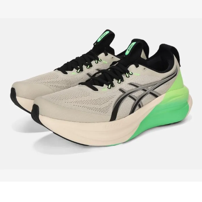 کفش دویدن مردانه ASICS GEL-NIMBUS 28 سبک و تنفس‌پذیر با ساق کوتاه