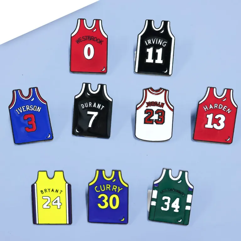 حراج سنجاق سینه پیراهن بسکتبال و والیبال نشان NBA گل سینه لباس سنجاق کیف