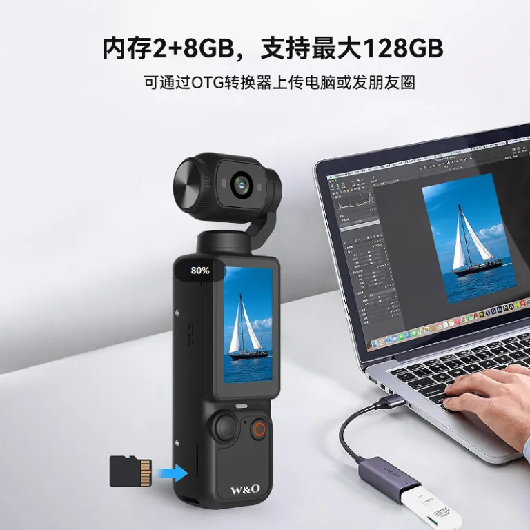 دوربین ورزشی دستی کراسبوردر با لرزشگیر، ضبط صدا و تصویر، چرخش 180 درجه، دوربین جیبی HD