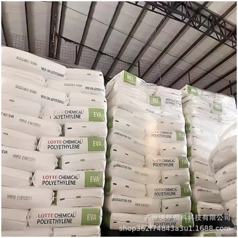 گرانول مواد اولیه چسب حرارتی EVA شرکت لوته کمیکال کره VA810 VA900 با خاصیت چسبندگی و آنتی‌اکسیدان