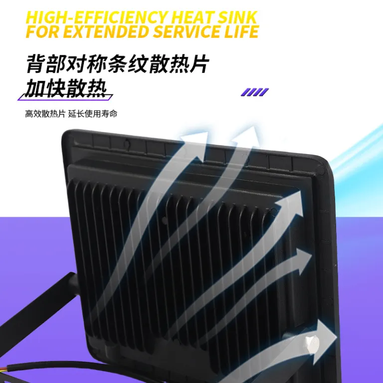 پروژکتور سیب کوچک فوق‌باریک 100W، پروژکتور فضای باز 200W، نورافکن ضدآب برای نورپردازی پروژه
