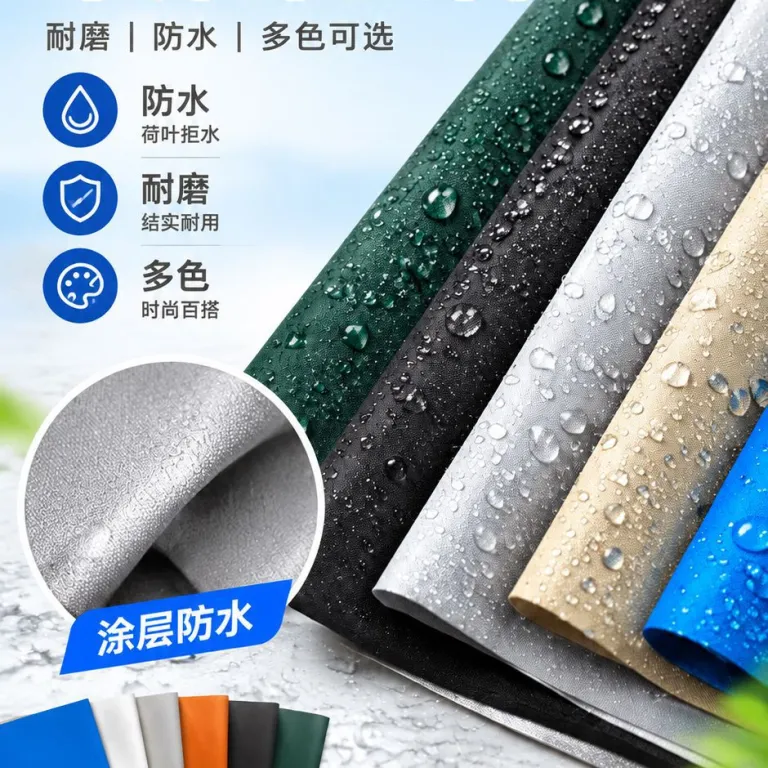 پارچه آکسفورد با روکش نقره‌ای 210D ضدآب مخصوص کیف، روکش خودرو و چتر آفتابی در رنگ‌های متنوع قابل سفارشی‌سازی
