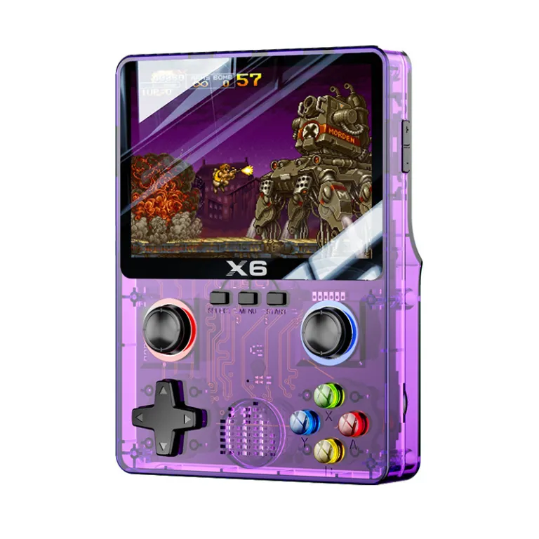 کنسول بازی جدید R36S کنسول دستی با کیفیت تصویر بالا 3D دارای دو جوی‌استیک، شبیه‌ساز GBA و آرکید، بازی King of Fighters