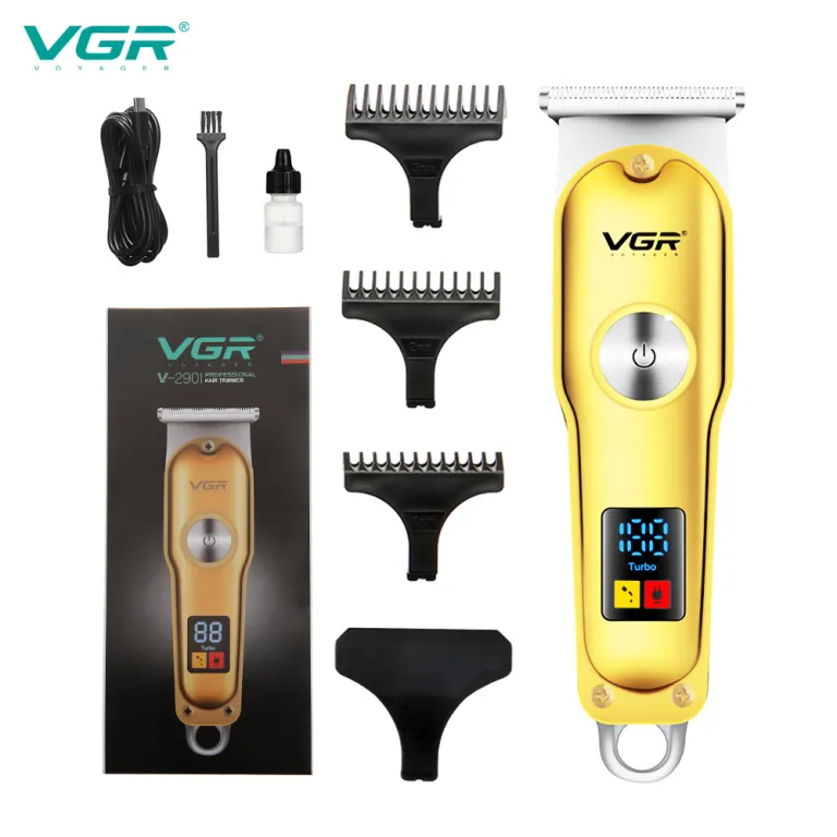 vgr290 ماشین اصلاح موی برقی جدید با نمایشگر هوشمند LED، قابل حمل، مخصوص مدل موی پومپادور