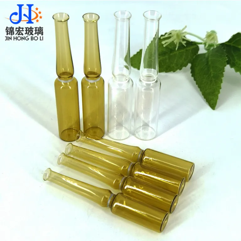بطری تزریقی، بطری دهانه سوخته 1ml2ml3ml5ml10ml، آمپول، بطری سرم، بطری شیشه‌ای شکستنی قهوه‌ای استاندارد ملی و اروپایی