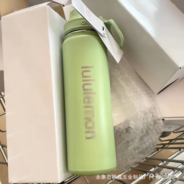 بطری آب ورزشی BacktoLife مشابه lululemon 710ml قمقمه سفری و یوگا