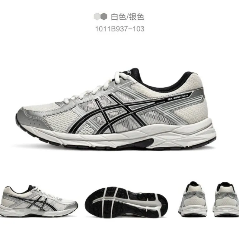 کفش دویدن مردانه ASICS سبک، تنفس‌پذیر و ضربه‌گیر GEL-CONTEND 4