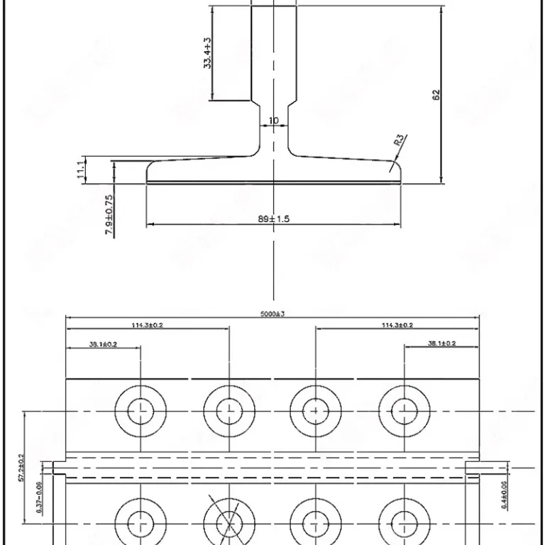 ریل آسانسور T شکل، ریل توپر و ریل توخالی T70/T75/T78/T89/T90/T114 ریل آسانسور