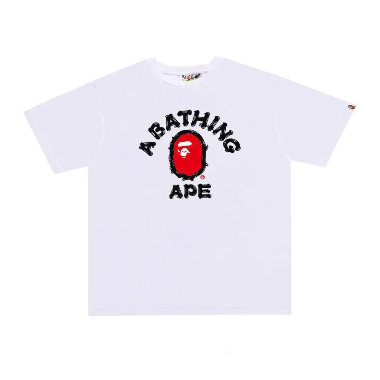 تی‌شرت BAPE تابستانی طرح سر میمون استتاری مردانه و زنانه استایل ژاپنی موجودی عمده