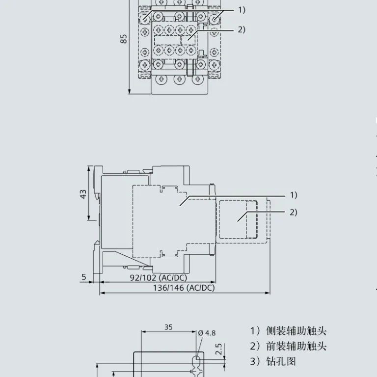کنتاکتور AC زیمنس SIEMENS 3RT6026-1AN20 25A 220V 3TF43 3RT1026