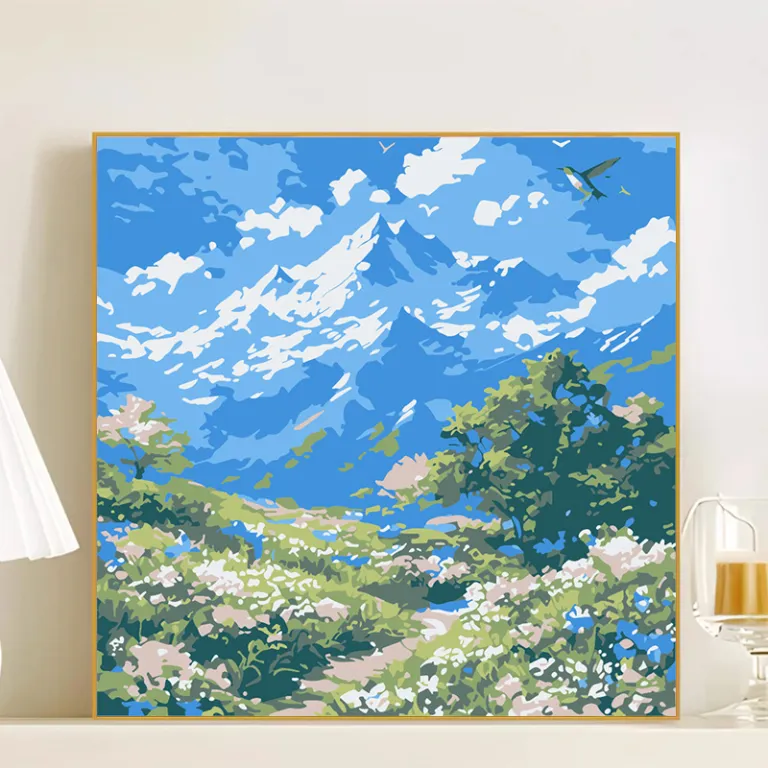 نقاشی رنگ‌آمیزی با اعداد دیجیتال جدید برای کودکان، نقاشی کارتونی انیمه‌ای، کاردستی تزئینی، عمده از کارخانه