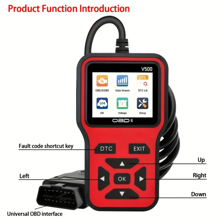 دستگاه عیب‌یاب خودرو OBD2 v500 کارت‌خوان کد خطا اسکنر مخصوص تجارت خارجی