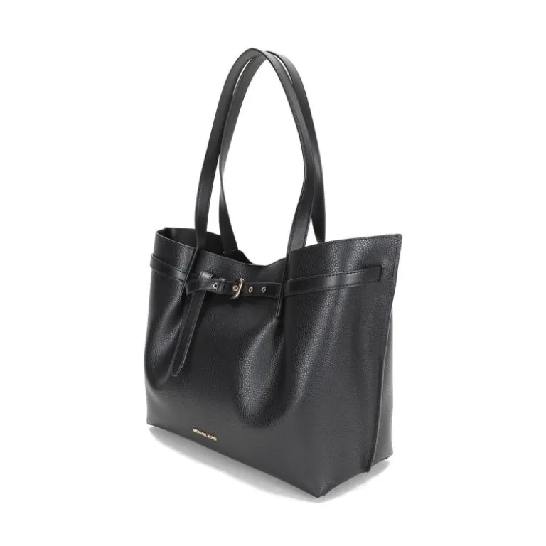 کیف دستی زنانه MICHAEL KORS EMILIA جادار با چرم طرح قلوه‌سنگی