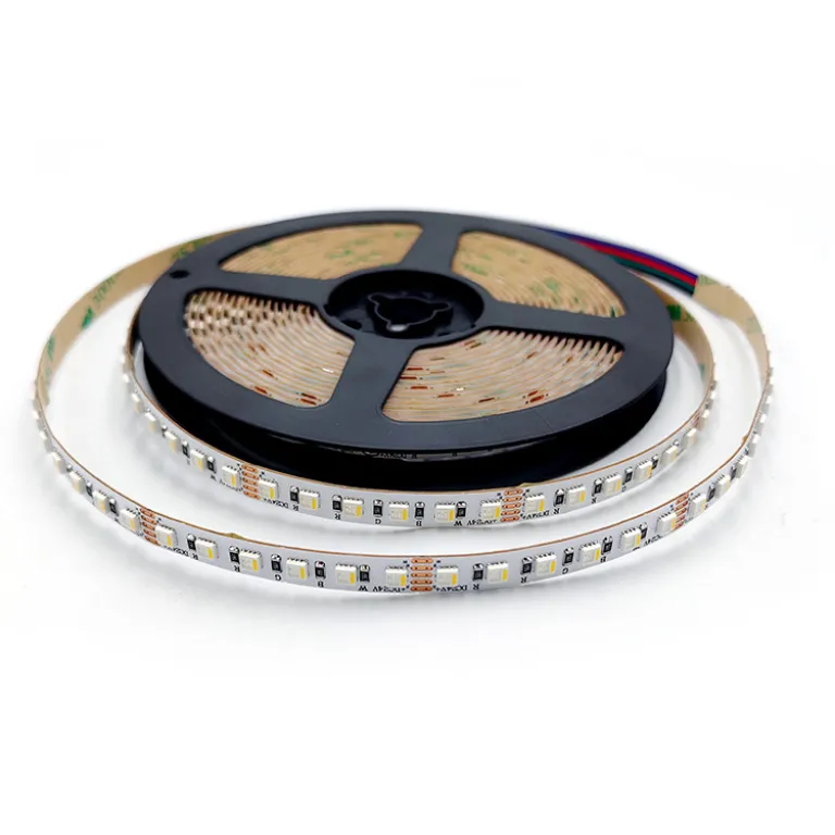نوار LED چهارکاره RGBW 24v کم‌ولتاژ 120 مهره در متر، مناسب دکوراسیون بار و KTV، نوار 3535