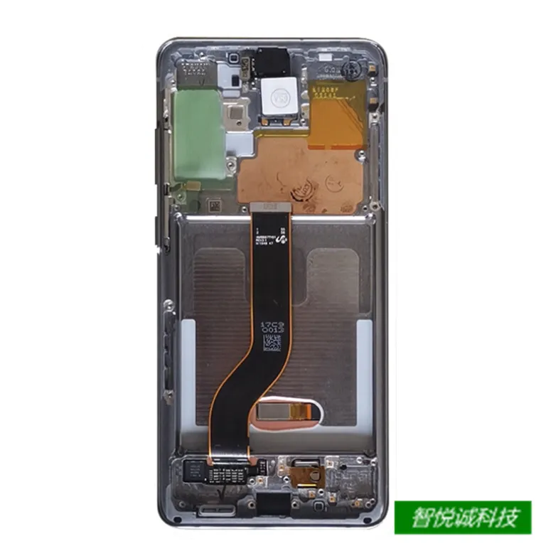 مناسب سامسونگ S20Plus مجموعه صفحه‌نمایش با قاب S20+ خمیده 5G کریستال مایع G985 صفحه‌نمایش اصلی AMOLED