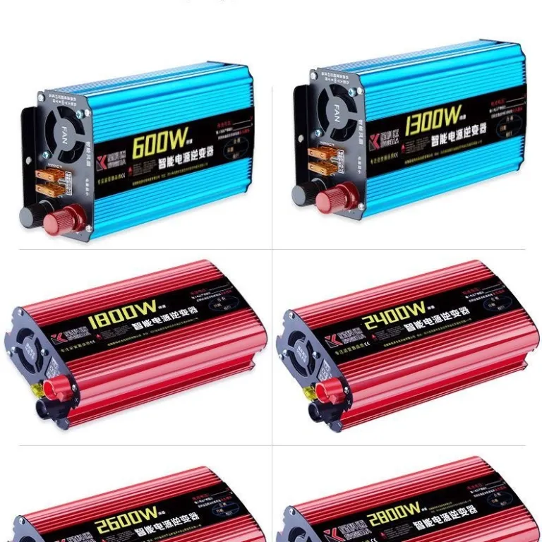 اینورتر موج اصلاح‌شده پرقدرت 12V خودرویی 24V کامیون هوشمند 6072V به 220V دوولتاژ دست‌فروشی