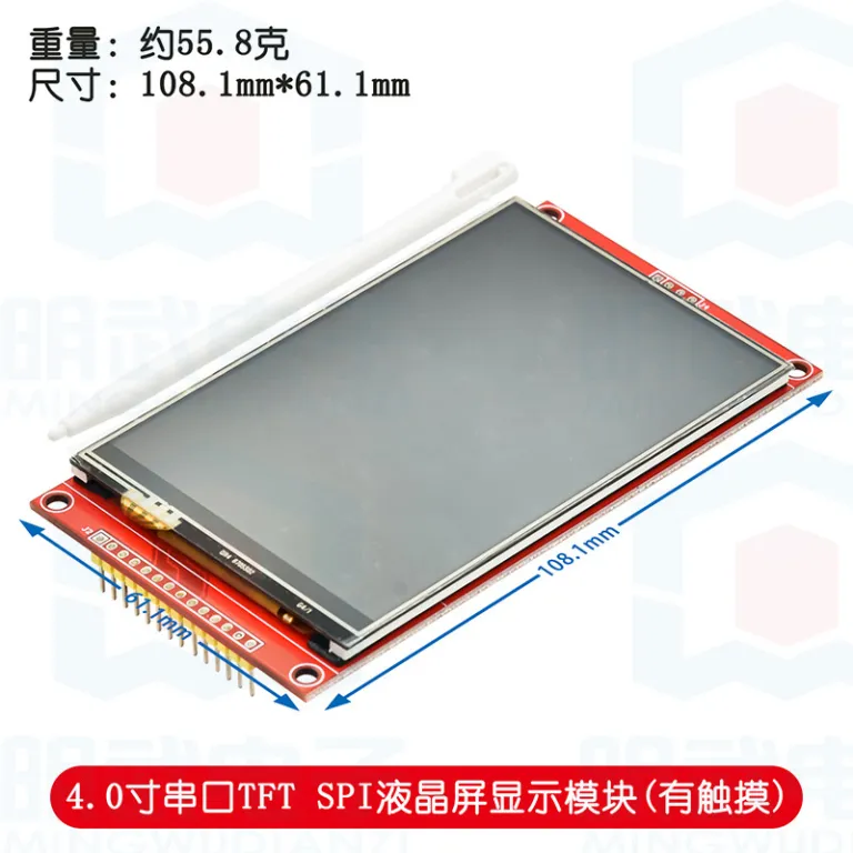 2.2 اینچ / 2.4 / 2.8 / 3.2 / 3.5 / 4.0 اینچ ماژول نمایشگر LCD رنگی لمسی TFT با رابط سری SPI