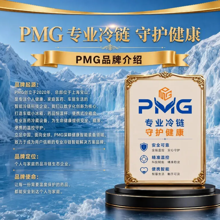 یخچال خودرویی کوچک PMG، جعبه سردکننده دارو، یخچال نگهداری انسولین، یخچال کوچک هورمون رشد، جعبه سردکننده 2-8 درجه سانتی‌گراد