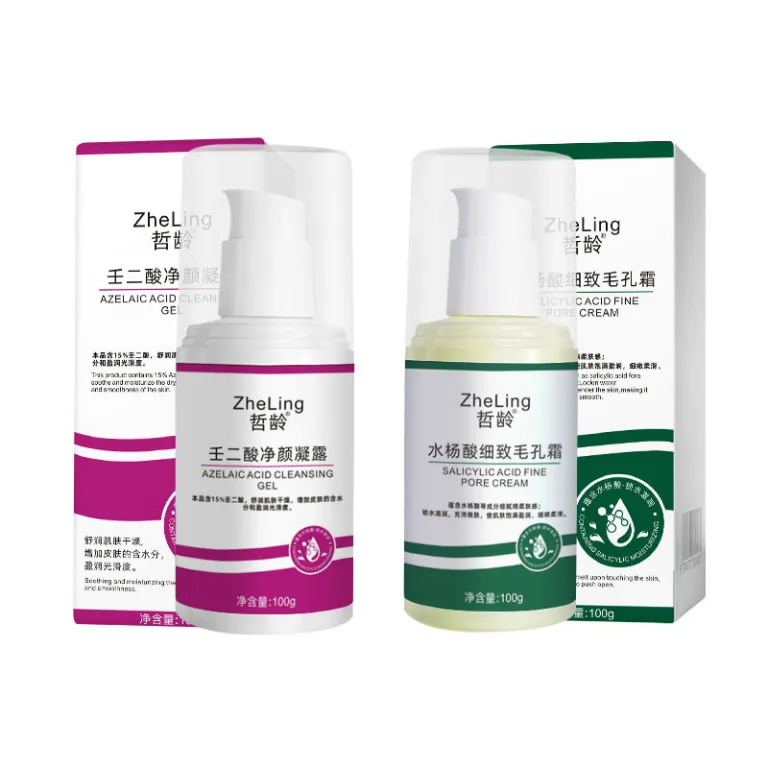 ژل پاک‌کننده منافذ با آزلائیک اسید 15% و سالیسیلیک اسید، کرم مرطوب‌کننده و لایه‌بردار، ماسک از بین برنده جوش سرسیاه