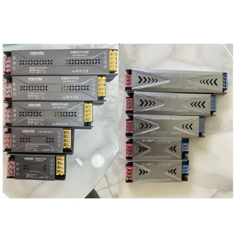 منبع تغذیه سوئیچینگ نیمه‌رزینی بلک گلد 220v به 12v24v ترانس برق DC برای تابلوهای LED و حروف نورانی