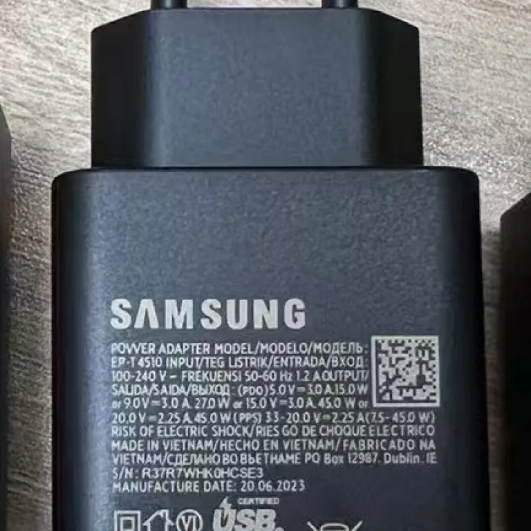 T4510 مناسب سامسونگ S22+S22Ultra شارژر موبایل تبلت پاوربانک لپ‌تاپ TYPE-C 45W
