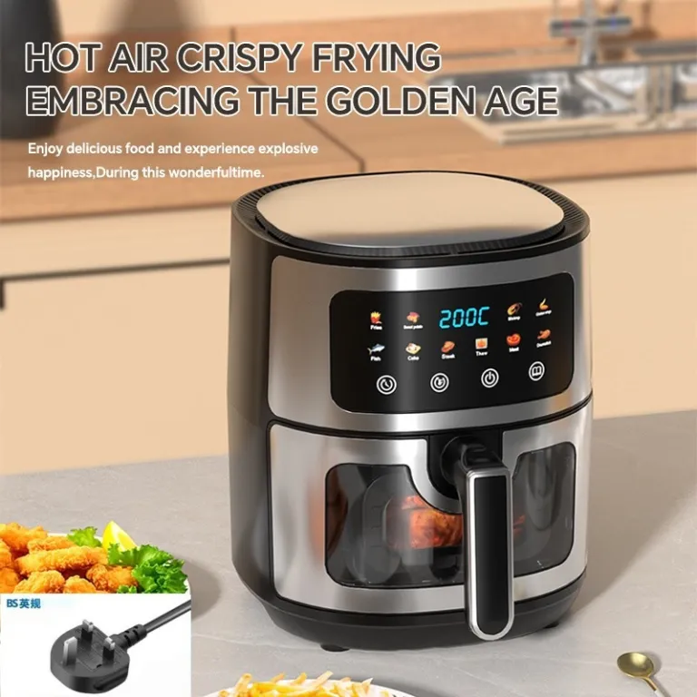 سرخ‌کن بدون روغن 8L چندکاره هوشمند با صفحه لمسی ظرفیت بزرگ airfryer دستگاه فر و سیب‌زمینی سرخ‌کن برقی