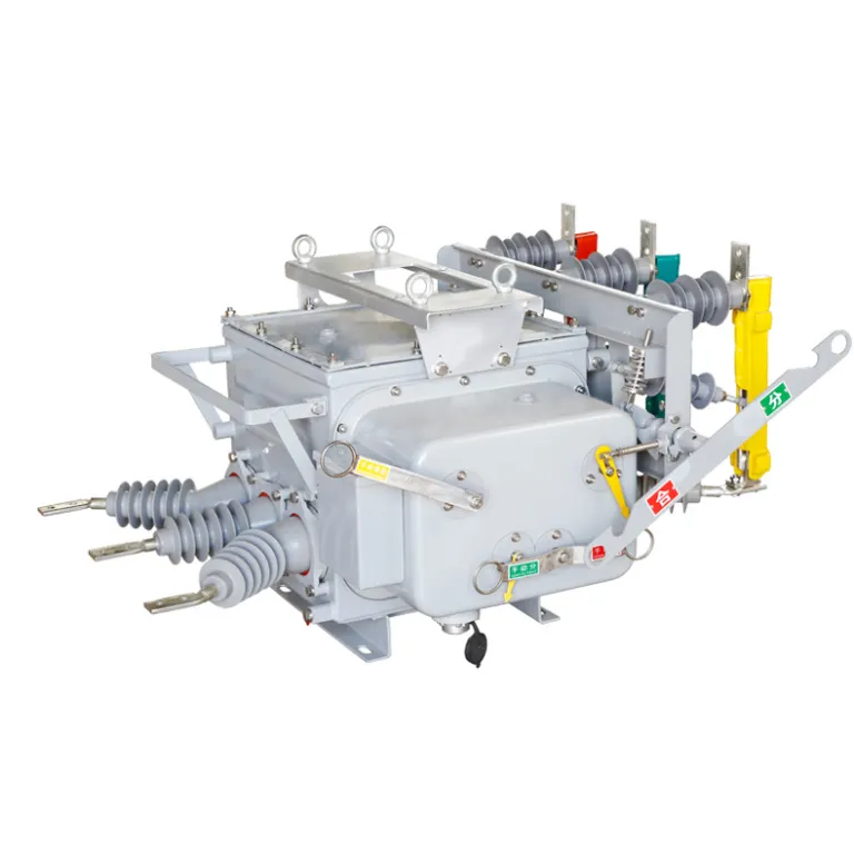 10KV کلید قطع‌کننده خلأ فضای باز ZW20-12-630A/20KA مکانیزم عملیات دستی کلید FTU نصب روی پایه