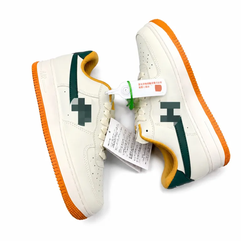 AF1‘07 کفش کتانی ساق کوتاه / کفش راحتی، دوخت لبه‌دار با جعبه اصلی و کفی هوا کامل