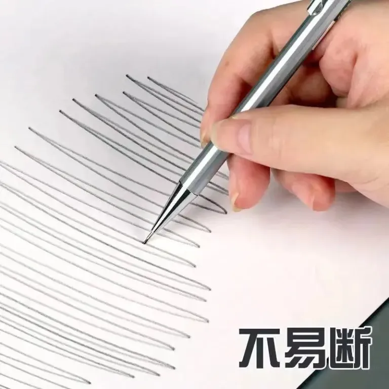 مداد نوکی اتوماتیک جدید تمام فلزی با بدنه فلزی، نوک نشکن و مرکز ثقل پایین 0.5/0.7mm