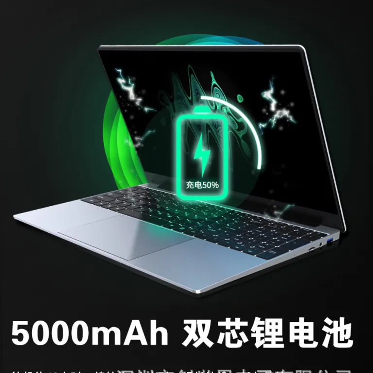 لپ‌تاپ 15.6 اینچی N5095 16GB با حسگر اثر انگشت و نور پس‌زمینه، صفحه‌کلید روسی