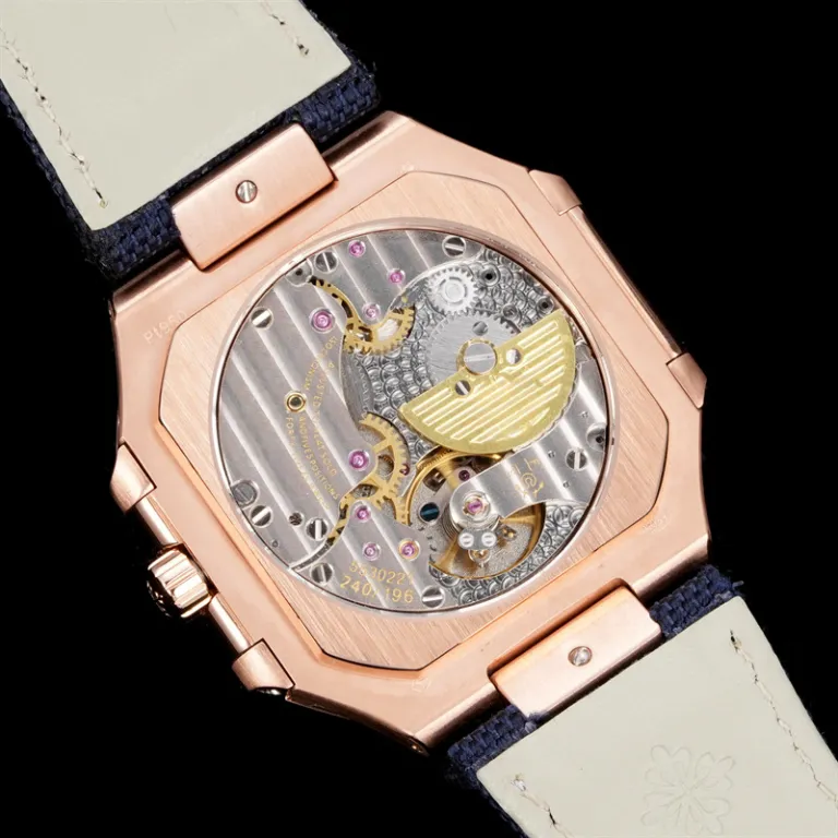 ساعت مردانه کلاسیک تمام اتوماتیک مکانیکی سری Patek Nautilus 5822 با بند چرمی، آماده دراپ‌شیپینگ