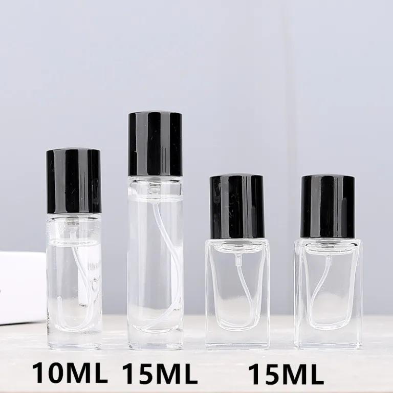 F054A - فروش مستقیم کارخانه 10ML25ML عطر پخش‌کن دهانه کارتی شیشه‌ای اسپری خالی مشابه آزمایشگاهی